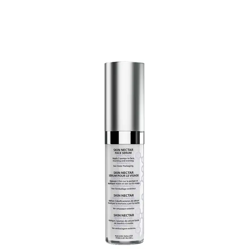 Verso do frasco creme sérum antissinais Alastin.