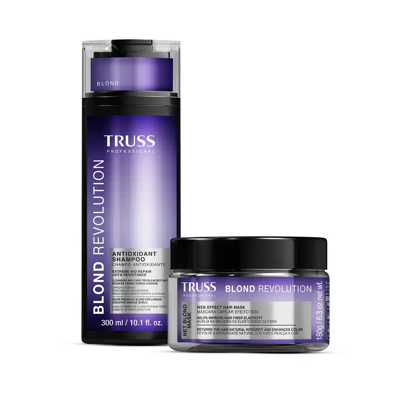 Combo Blond Revolution: Shampoo 300ml + Máscara 180g
