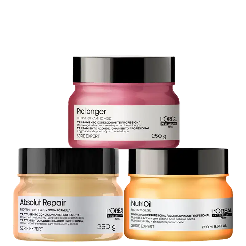L'Oréal Professionnel Serie Expert NutriOil + Absolut Repair + Pro Longer (3 Produtos)