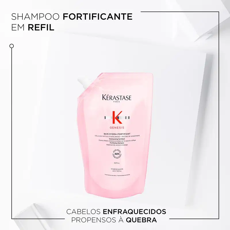 Kit Kérastase Genesis Bain Hydra-Fortifiant Trio Refil (3 Produtos)