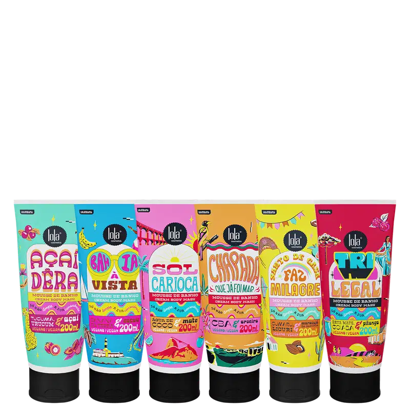 Kit Lola From Rio Corpo & Banho Sexteto. 6 produtos.