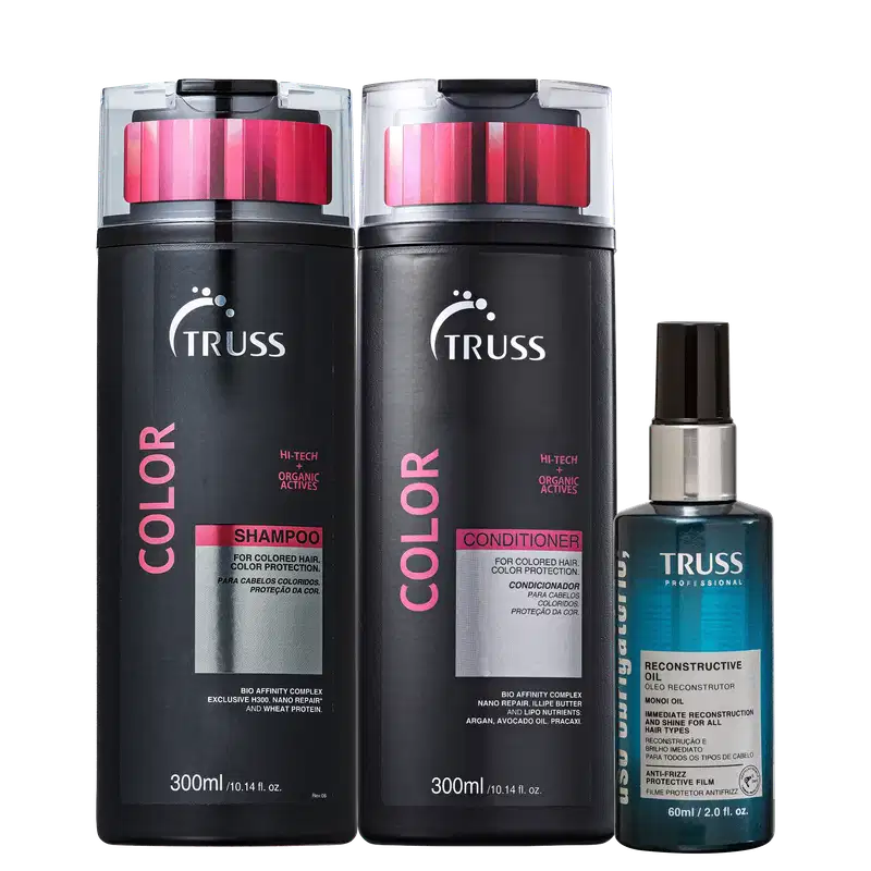 Kit TRUSS Color + Uso Obrigatório Oil Trio, 3 produtos.