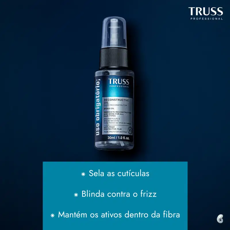 Kit TRUSS Color + Uso Obrigatório Oil Mini, 3 produtos.
