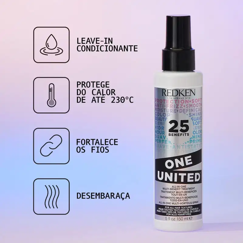 Kit Beleza na Web Redken One United + Maybelline Superstay Vinyl Ink Lippy (2 Produtos)