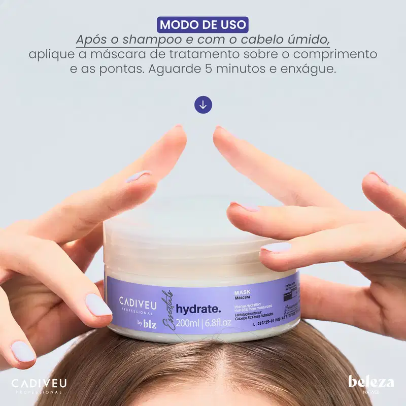 Kit Cadiveu Professional Essentials Hydrate by BLZ Completo (5 Produtos)