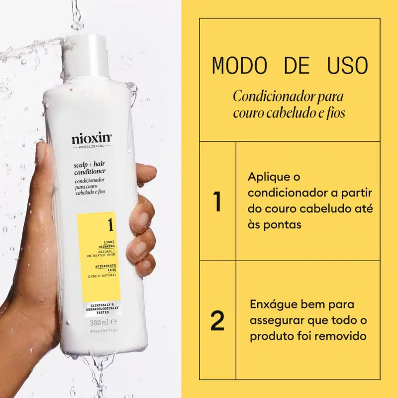 Kit Nioxin Volume Thinning Sistema 1 Home Care Duo (2 Produtos)