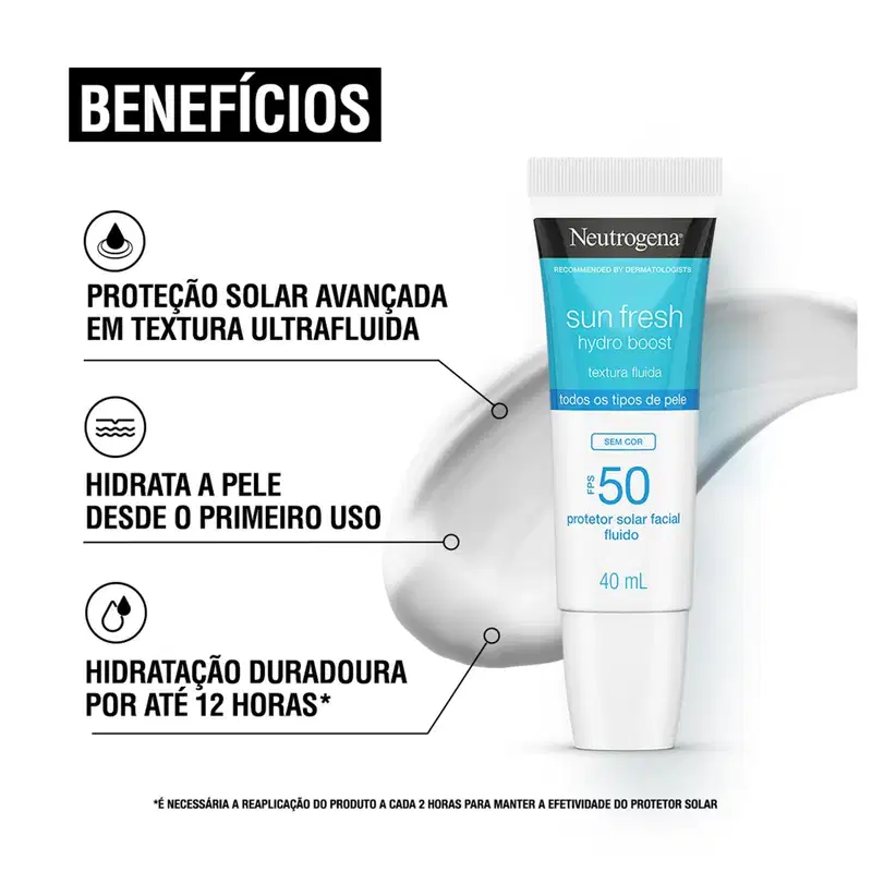 Kit Neutrogena Hydro Boost Duo Sun Fresh FPS 50 (2 Produtos)