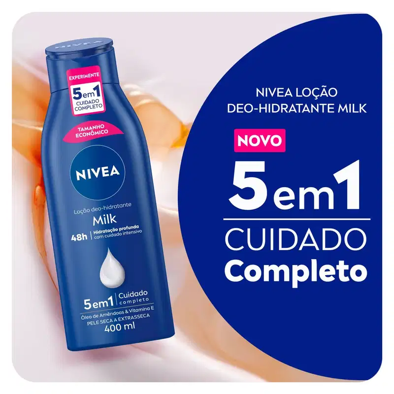 Kit NIVEA Milk + Facial 5 em 1 (2 Produtos)