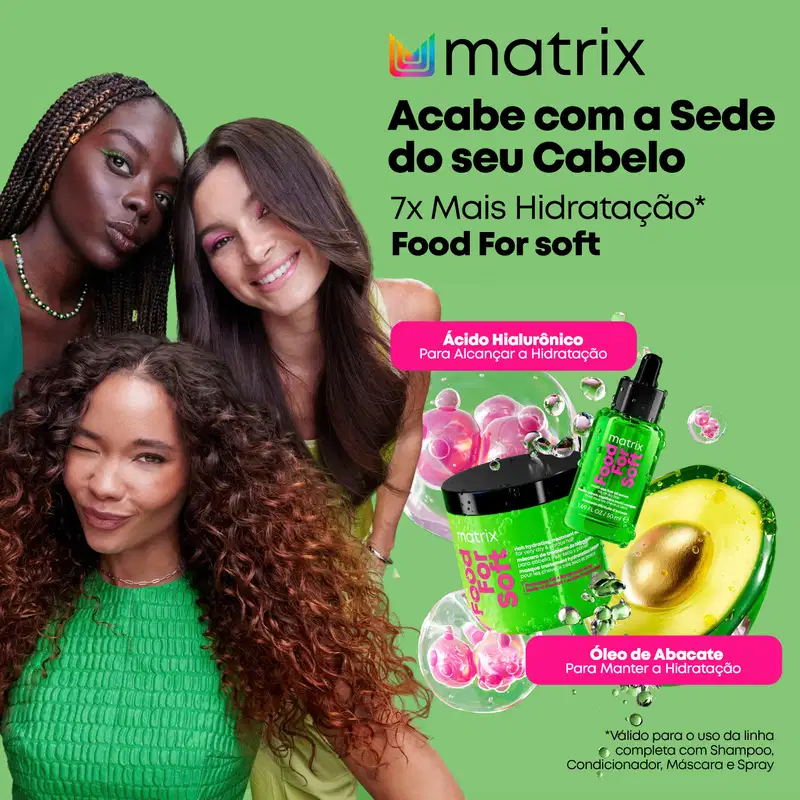 Kit Matrix Food For Soft + Glow Mania Quarteto (4 Produtos)