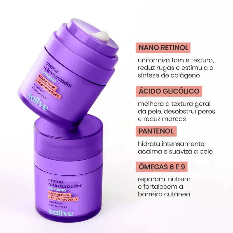 Kit Sallve Dupla Rotina Noturna (2 Produtos)