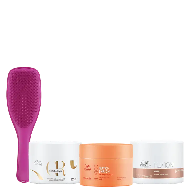 Kit Beleza na Web Cronograma Capilar, 4 produtos.