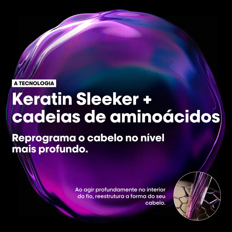 Kit L'Oréal Professionnel Keratin Alpha Sleek Duo (2 Produtos)