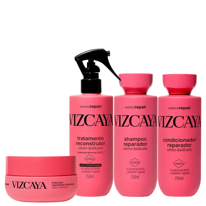Kit Vizcaya Amino Repair Quarteto, 4 Produtos.