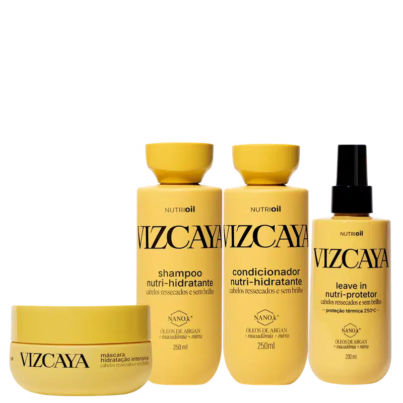 Kit Vizcaya Nutri Oil Quarteto, 4 produtos.