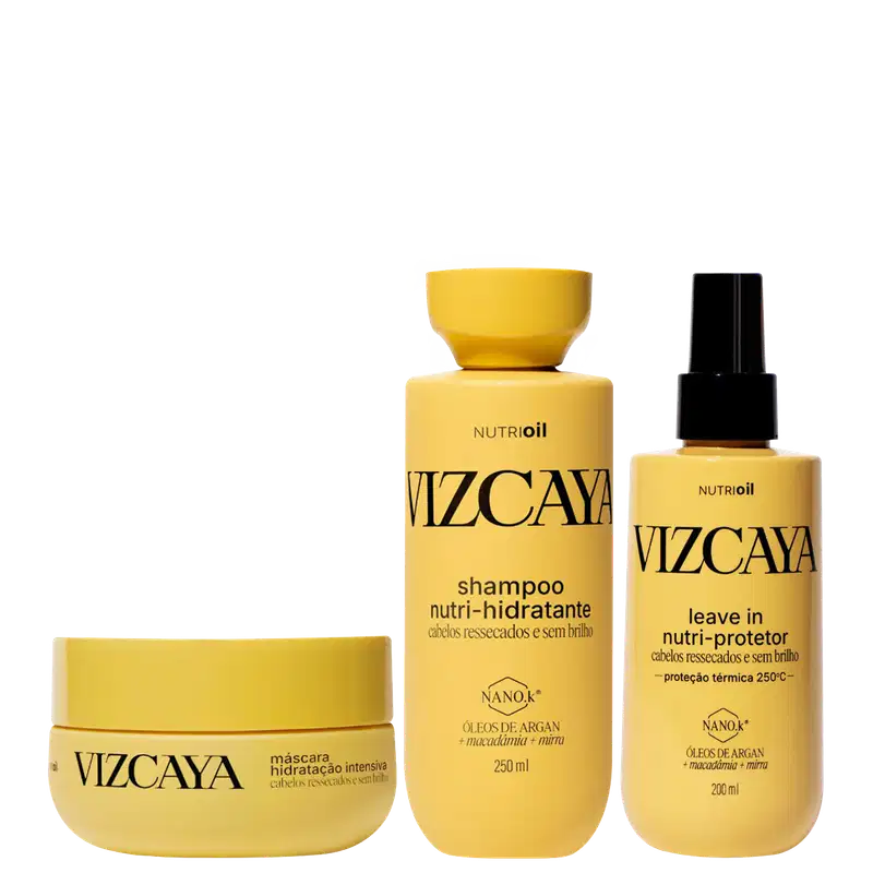 Kit Vizcaya Nutri Oil Trio Care, 3 produtos.
