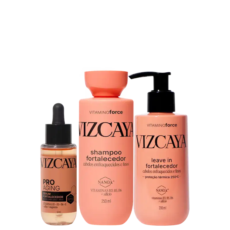 Kit Vizcaya Vitamino Force Trio Care, 3 produtos.