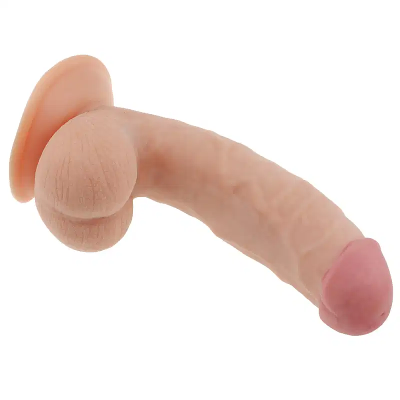 Cinta peniana com Pênis ultra macio Suave 20×4,5 cm Leve Curvatura The Ultra Soft Dude