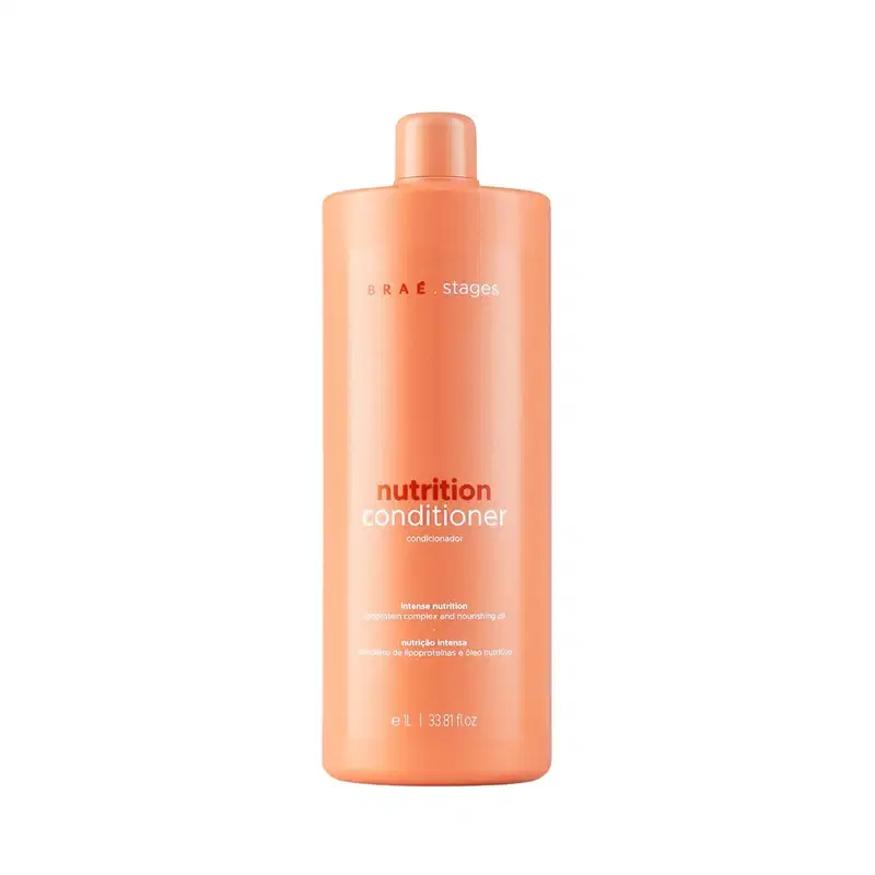 kit Braé Stages Nutrition Shampoo 1L + Condicionador 1L + Máscara 500g + Hair Oil 60ml