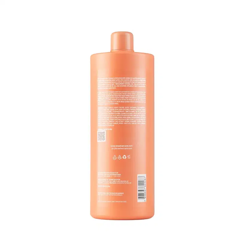kit Braé Stages Nutrition Shampoo 1L + Condicionador 1L + Máscara 500g + Hair Oil 60ml