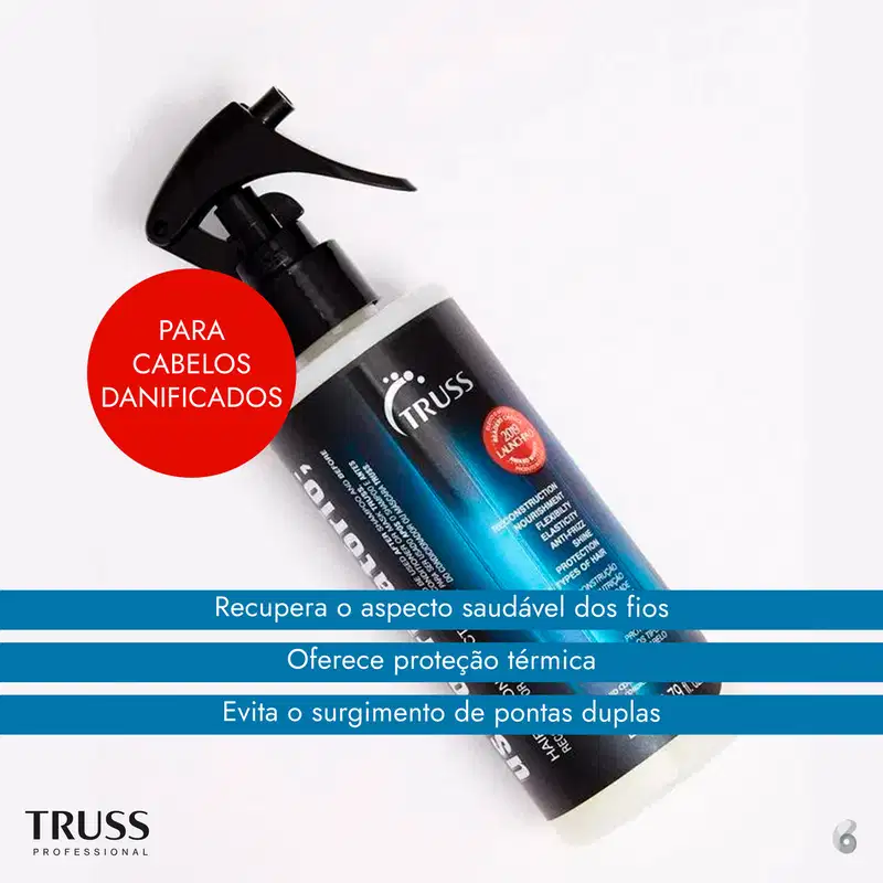 Kit Truss Color Shield - Shampoo & Condicionador 300ml & Leave-In 200ml + Uso Obrigatório Spray 260ml