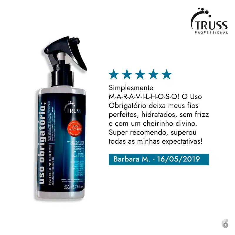 Kit Truss Color Shield - Shampoo & Condicionador 300ml + Uso Obrigatório Spray 260ml