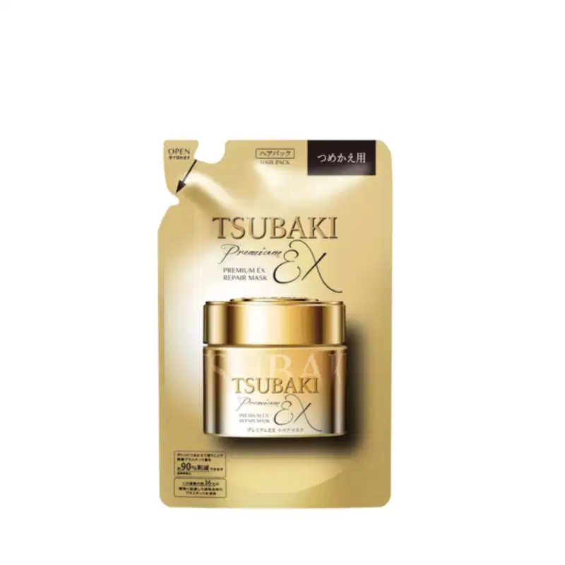Kerasys e Tsubaki  Revitalizing Duo (Sh + Cd 180ml) + Premium Ex Repair Mask 150ml (Refil)
