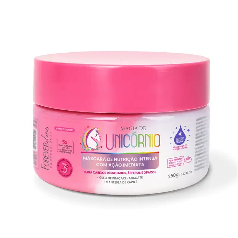 Máscara de Nutrição Intensa Magia de Unicórnio Forever Liss 250g