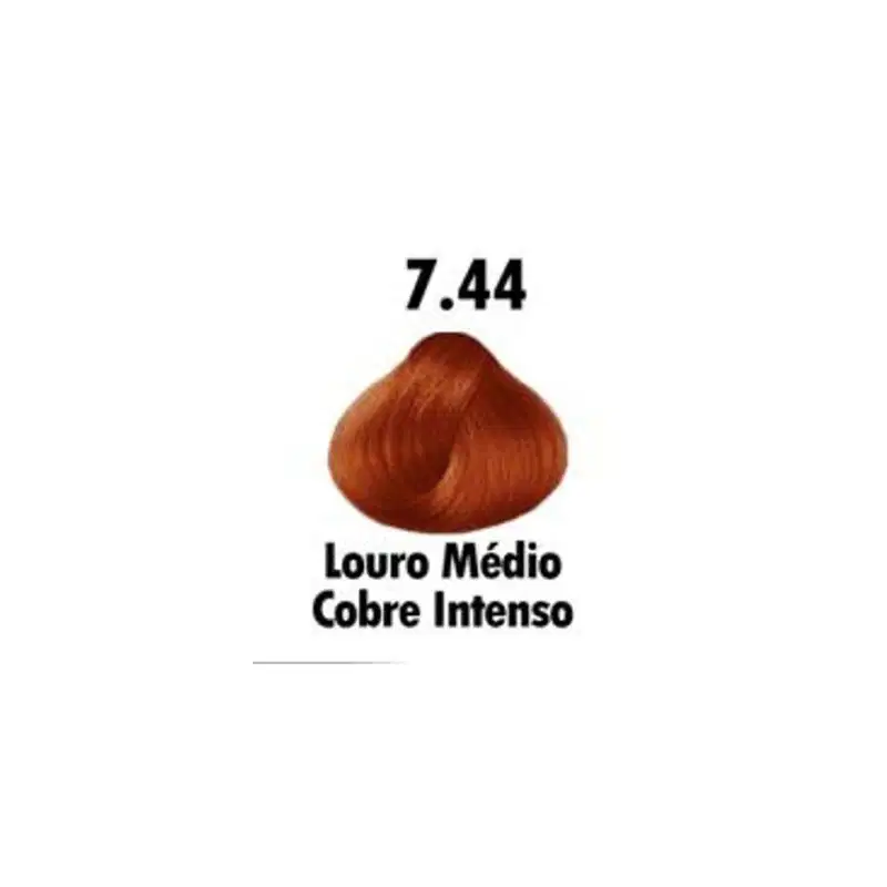 Coloração Permanente Mairibel Hidraty 7.44 Louro Médio Cobre Intenso, 60g.
