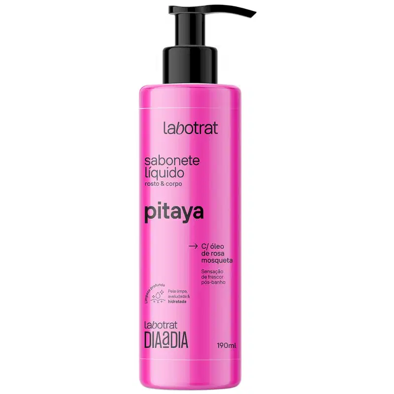 Sabonete Liquido Corpo E Rosto Labotrat Dia A Dia Cheiro De Fruta Pitaya Pele Perfumada 190ml