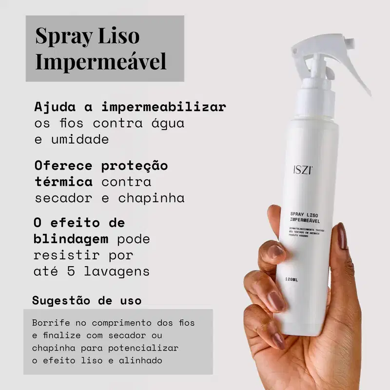 Spray Liso Impermeável - Blindagem Antiumidade 120ml