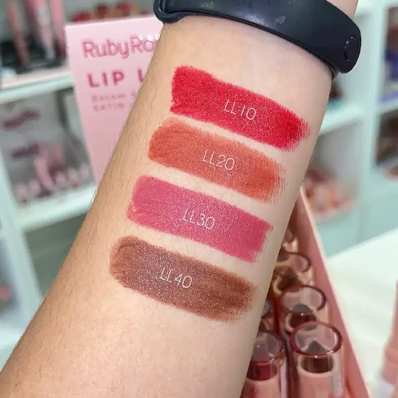 Batom Satin Lip Luxe Ruby Rose HBL6000 Vermelho Rosa Marrom Cor:LL10