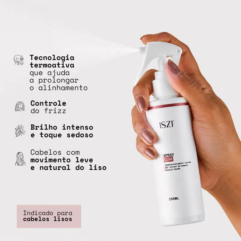 Spray Liso - Antifrizz e Proteção Térmica 150ml