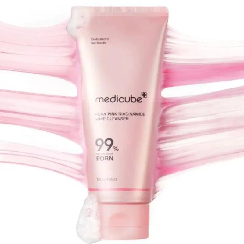 Medicube PDRN Pink Niacinamide Whip Cleanser - Espuma de Limpeza 120g