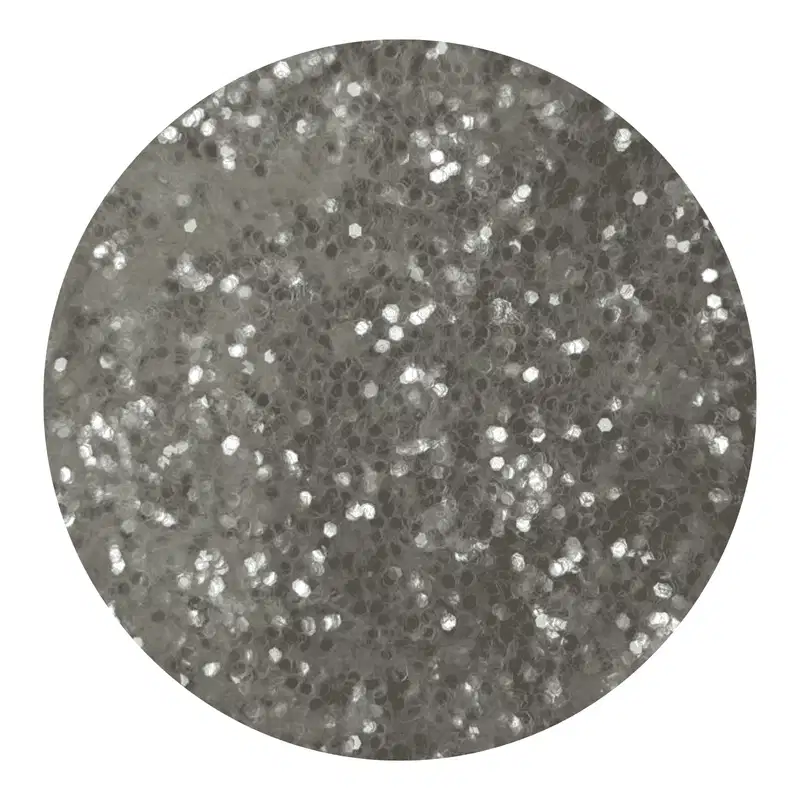 Glitter Mini Confete Flocado Branco Neve 3g