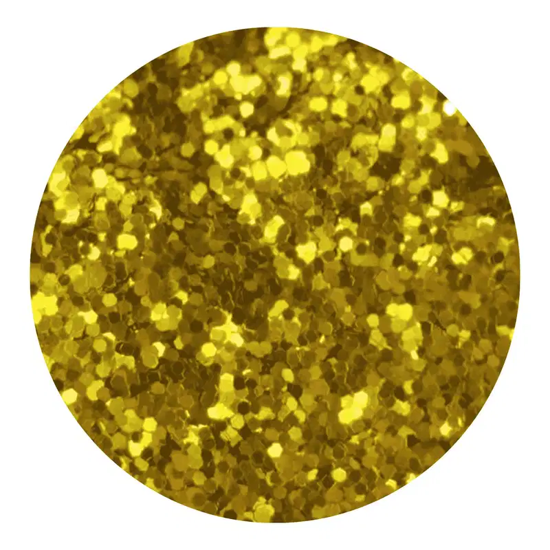 Glitter Mini Confete Flocado Dourado Luz de Ouro 3g