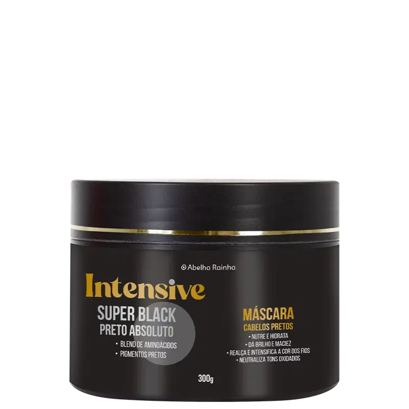 Abelha Rainha Intensive Super Black Preto Absoluto - Máscara Matizadora 300g