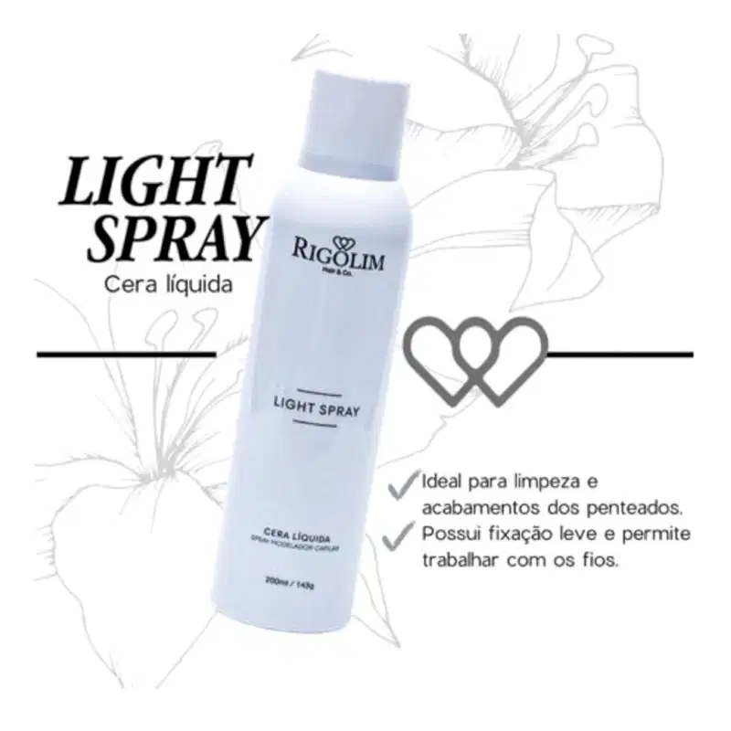 Rigolim Hair & Co Light Spray - Cera Modeladora Líquida 200ml