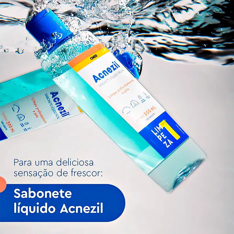 Cimed Acnezil Antisséptico - Sabonete Líquido Facial 200ml