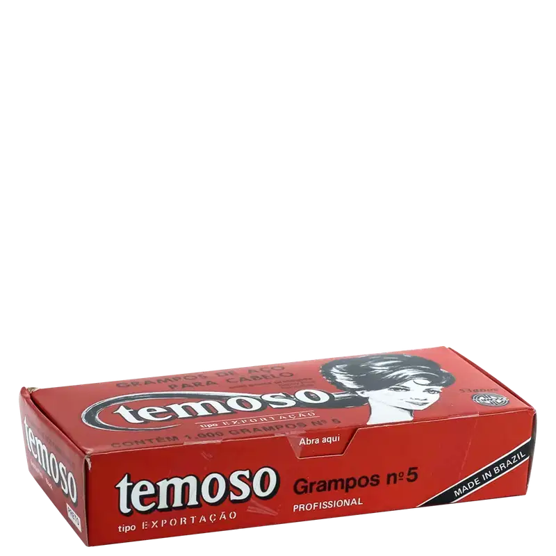 Teimoso Nº 5 Preto - Grampos de Cabelo (1000 Unidades)