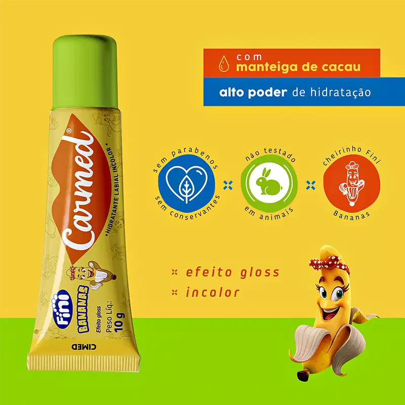 Carmed Fini Bananas - Hidratante Labial 10g