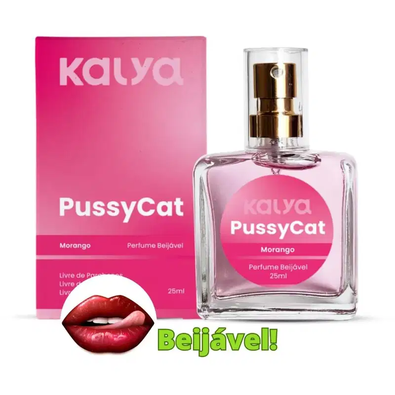 Kalya Pussycat Morango - Perfume Íntimo 25ml