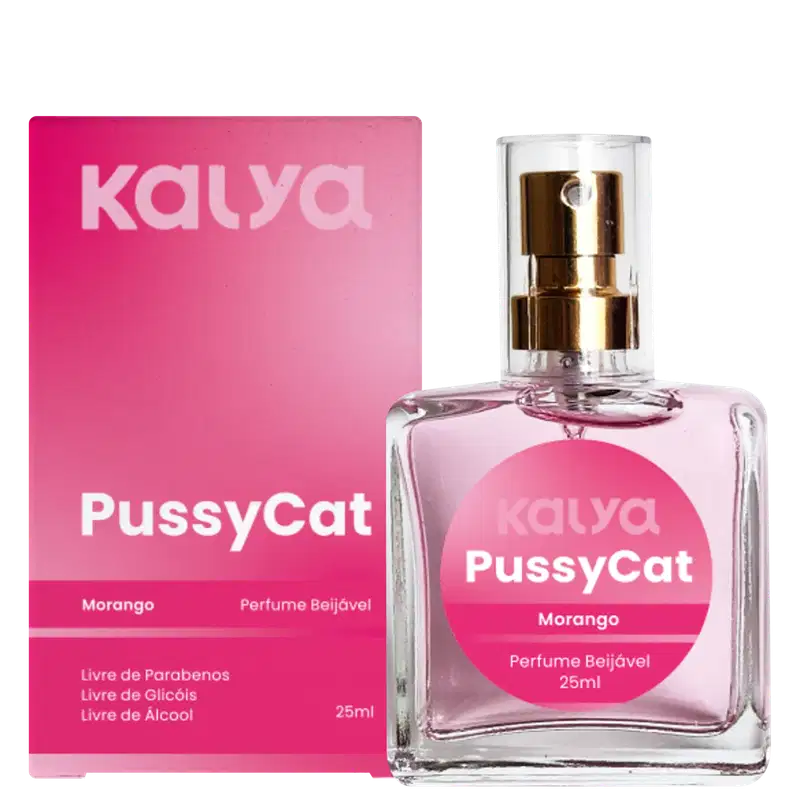 Kalya Pussycat Morango - Perfume Íntimo 25ml