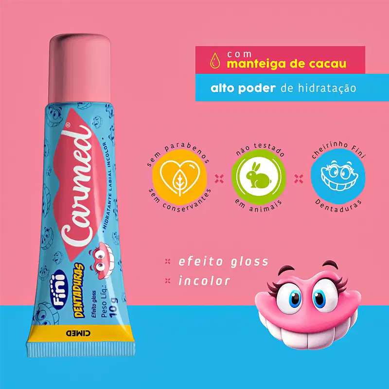 Carmed Fini Dentaduras - Hidratante Labial 10g
