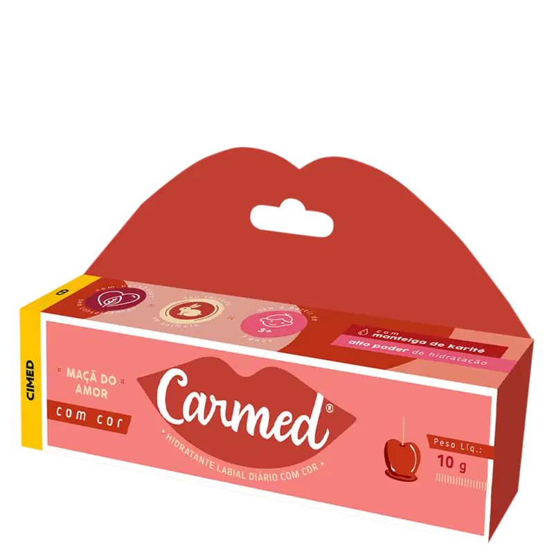Carmed Maçã do Amor Vermelho - Hidrante Labial 10g