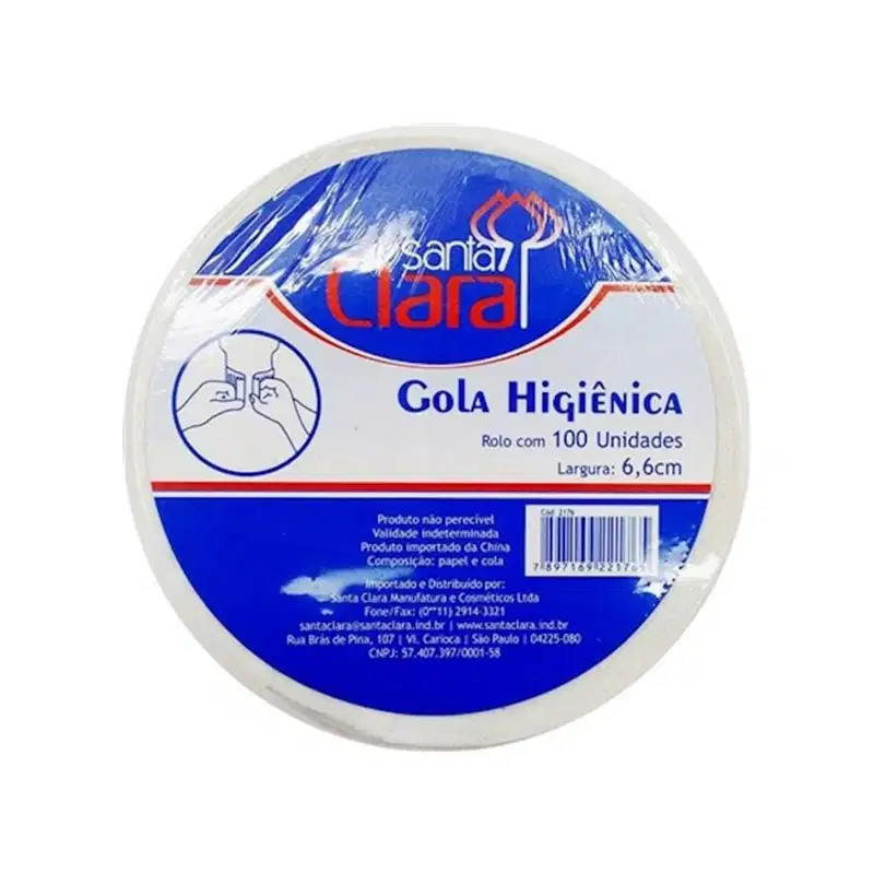 Gola Higiênica Descartável Santa Clara Rolo c/100un