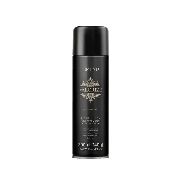 Kit Amend Valorize Hair Spray Profissional Ultra Forte - Spray Fixador 6x200ml