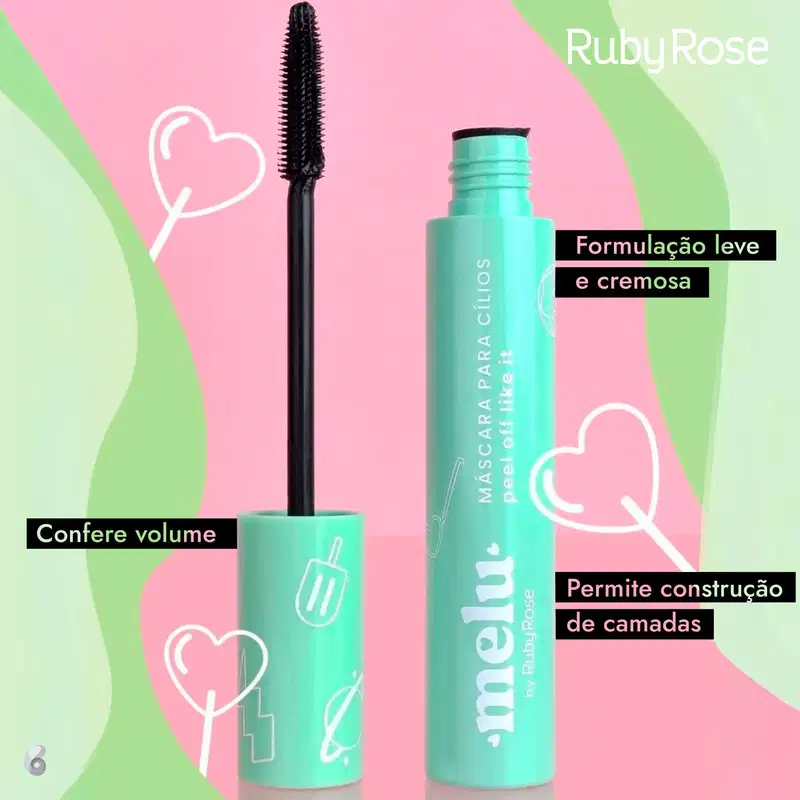 Ruby Rose Melu Peel Off Like It - Máscara para Cílios 14,5g
