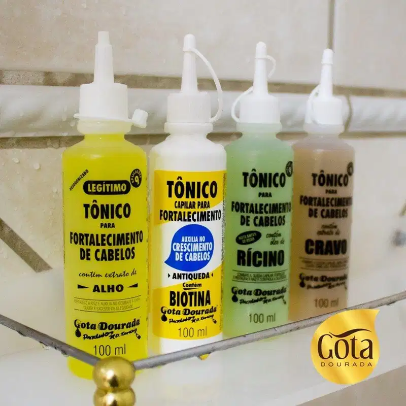 TONICO CAPILAR GOTA DOURADA FORTALECIMENTO RICINO 100ML