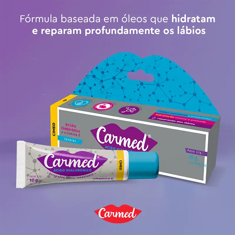 Carmed Ácido Hialurônico - Hidratante Labial 10g