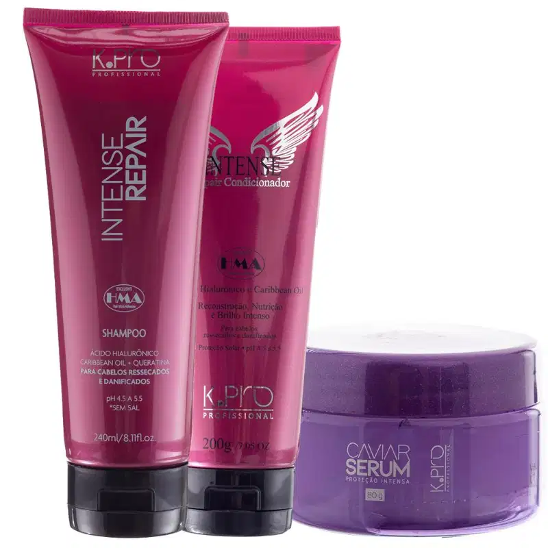 Kit K. Pro Intense Repair Caviar Serum (3 Produtos)
